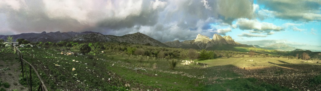 Berge über Malaga